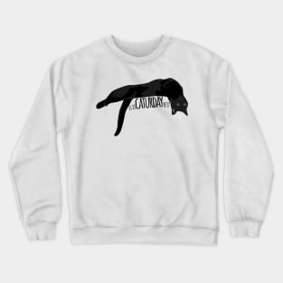 Is it Caturday Yet? Lounging Kitty Crewneck Sweatshirt